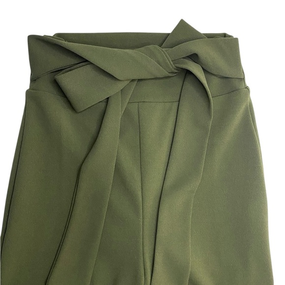 Windsor High-Waist Green Wide-Leg Pants - Picture 5 of 14